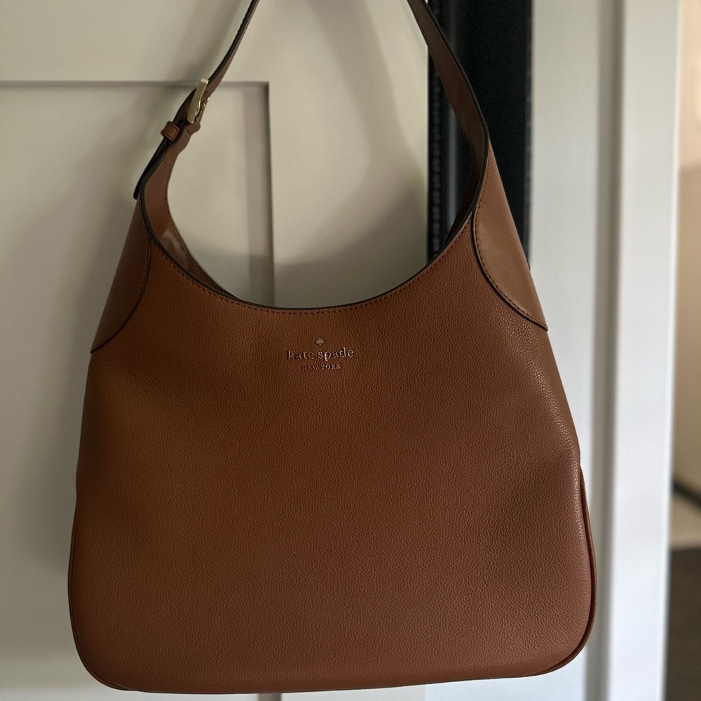 Kate Spade Brown Aster Pebbled Leather shoulder bag and matching wallet - NWOT